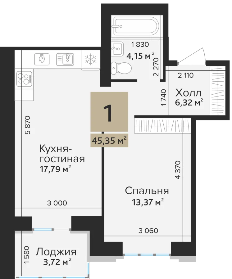 Планировка К1-43.49-1