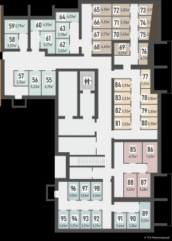 Мега 5 очередь, подъезд № 3, этаж 0